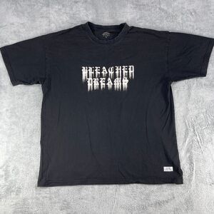 Stampd Bleached Dreams T-Shirt Men's Large Black Graphic 100% Cotton